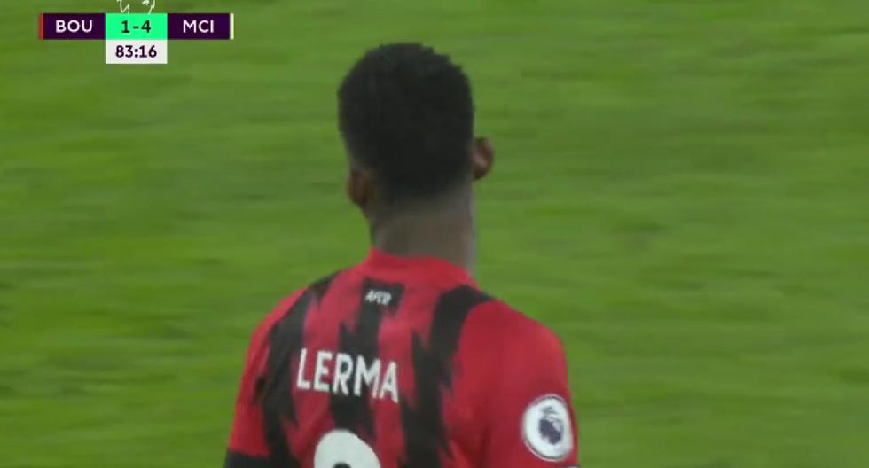 Así fue el golazo de Jefferson Lerma en el Manchester City vs Bournemouth