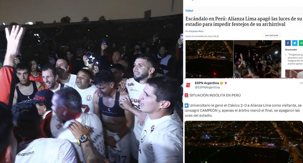 “Escándalo”: reacción de la prensa internacional tras apagón en Alianza Lima vs. Universitario [FOTOS]