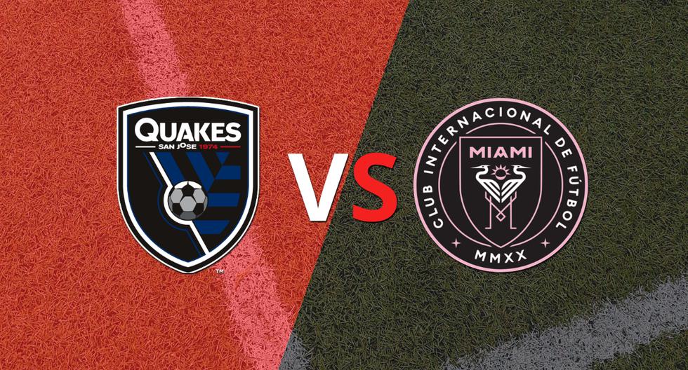 The first half ends with a victory for Inter Miami vs San José Earthquakes by 1-0.