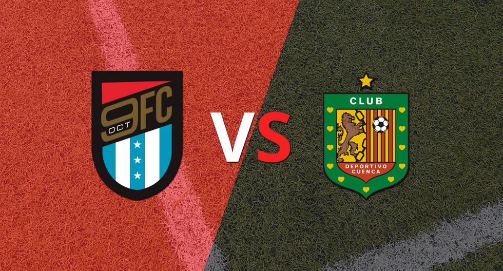 October 9th and Deportivo Cuenca draw 0-0 at the end of the first half.