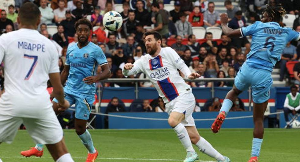 Con golazo de Messi: PSG ganó 4-3 a Troyes y se mantiene como líder en la Ligue 1