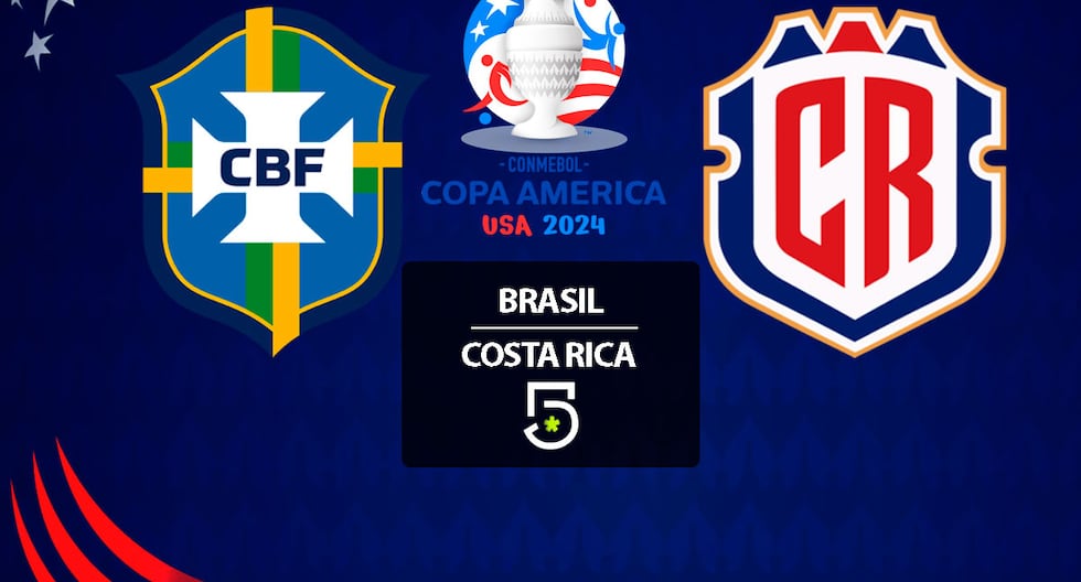 Canal 5 EN VIVO - transmisión Brasil vs. Costa Rica en vivo gratis por Copa América 2024