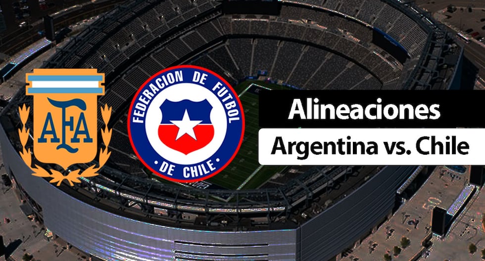 Alineaciones, Argentina vs. Chile por Copa América: fecha 2 del grupo A