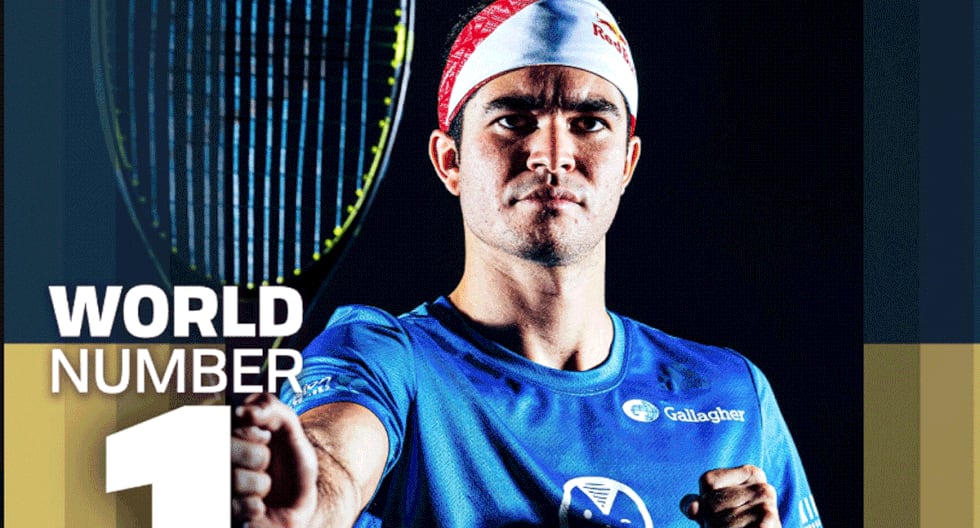 ¡Confirmado! Diego Elías será el N°1 del ranking mundial de Squash