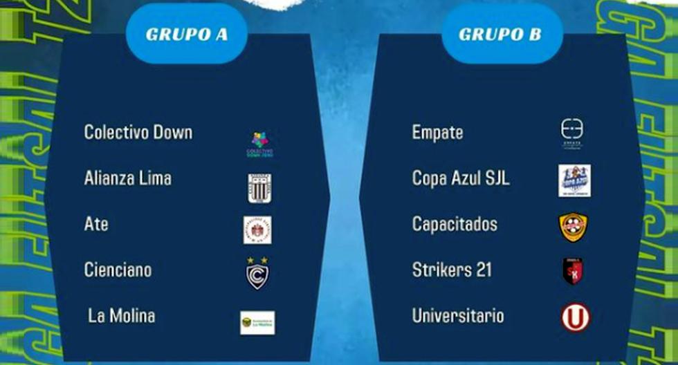 Con Alianza Lima y Universitario: se confirmó fecha de inicio y fixture de la Liga de Futsal Down
