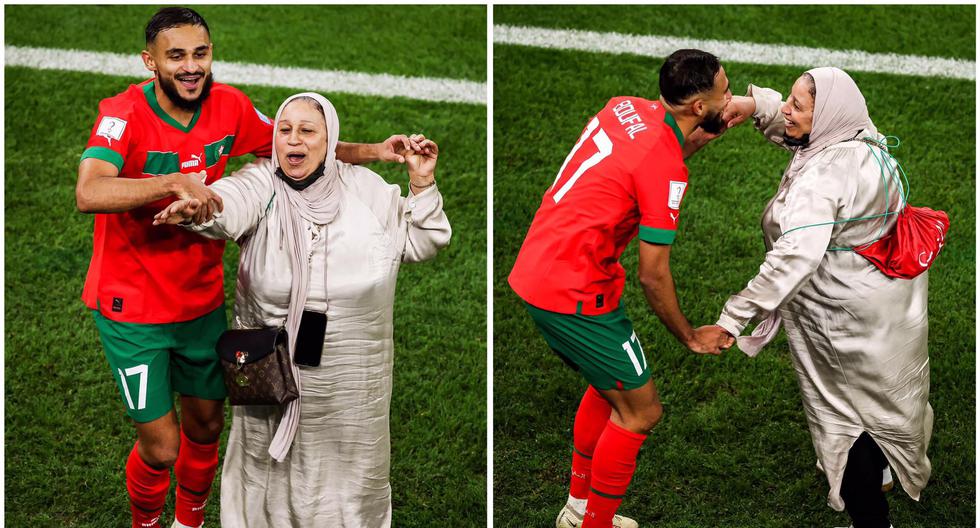 Emotivo festejo: Sofiane Boufal bailó con su madre tras la clasificación de Marruecos 