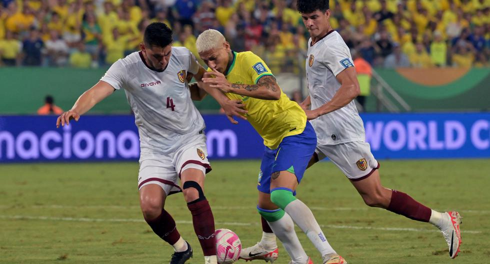 ¡Empate de oro! Venezuela igualó 1-1 con Brasil con un golazo de chalaca