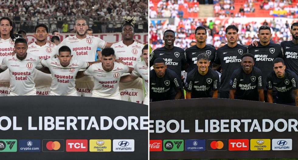 ¡Alineaciones confirmadas! Así salen Universitario y Botafogo al partido de Copa Libertadores [FOTOS]