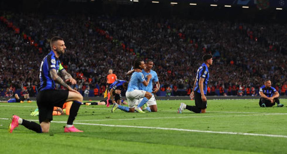 Duro golpe para el Inter: Manchester City ganó 1-0 y se proclamó campeón de la Champions