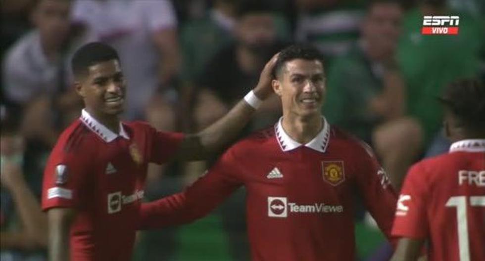 Jugó para el equipo: la asistencia de Cristiano Ronaldo para el gol de Rashford en Europa League 