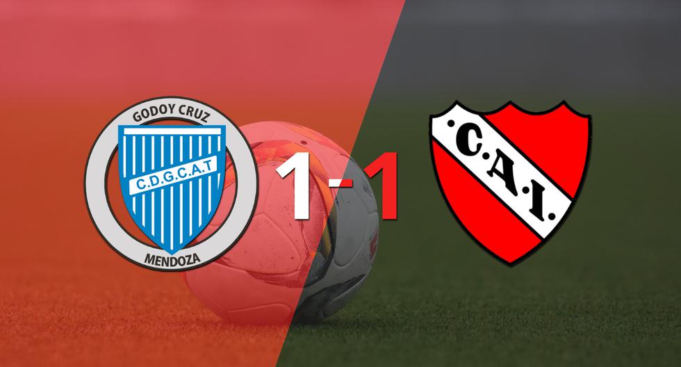 Reparto de puntos en el empate a uno entre Godoy Cruz e Independiente