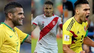 Con Paolo Guerrero, Falcao y Dani Alves: los jugadores más veteranos de la Copa América [FOTOS]