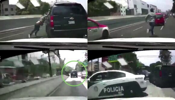 Un video viral muestra la persecución a toda velocidad entre el responsable de un choque y varios conductores por aplicativo por las calles de la Ciudad de México. | Crédito: @Huatoo / Twitter