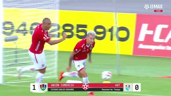 Hernán Pérez marcó el 1-0 de Unión Comercio sobre ADT. (Video: L1 MAX)