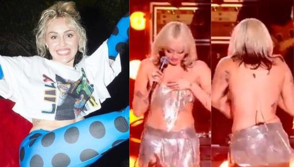 Miley Cyrus casi pierde su top durante concierto de Año Nuevo Celebs NNDC |  MEXICO | DEPOR