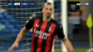 Otra vez ‘Ibra’: Ibrahimovic marcó doblete en el AC Milan vs. Napoli de Serie A en el San Paolo [VIDEO]