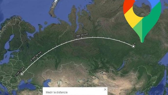 Google Maps tenía escondida una interesante herramienta que permite saber cuántos kilómetros hay entre dos puntos (Foto: Mag / Google Maps)