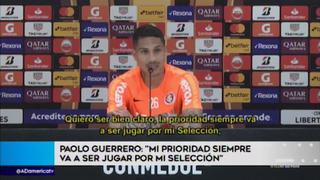 Paolo Guerrero explicó su ausencia en la selección peruana para los próximos amistosos