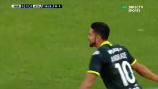 ¡Serie sentenciada! El gol de Andrés Andrade para el 1-0 de Atlético Nacional ante Huracán en Buenos Aires por Copa Sudamericana
