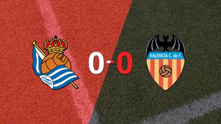 Real Sociedad y Valencia no se sacaron ventaja y terminaron sin goles