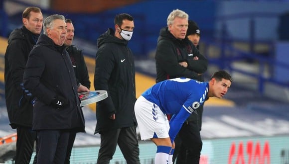 James Rodríguez sin privilegios en Everton (Foto: EFE)