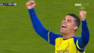 Lo grita con locura: gol de Cristiano Ronaldo para el 1-0 de Al Nassr vs. Al Wehda [VIDEO]