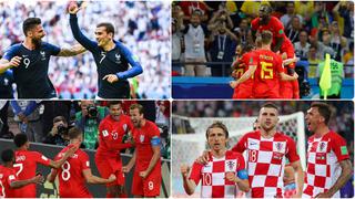 Partidos de infarto: sigue el Francia-Bélgica e Inglaterra-Crocia por las semifinales del Mundial