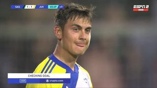 Empieza a despedirse: golazo de Dybala para el 1-1 en Juventus vs. Sassuolo [VIDEO]