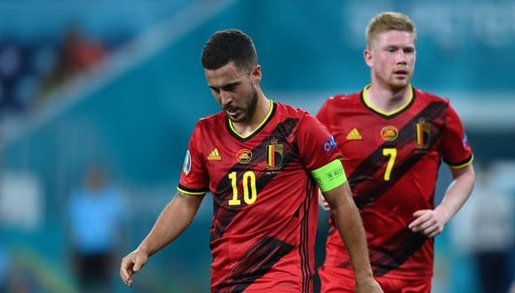 Hazard y De Bruyne no terminaron el duelo ante Portugal y salieron sentidos. (Foto: Reuters)