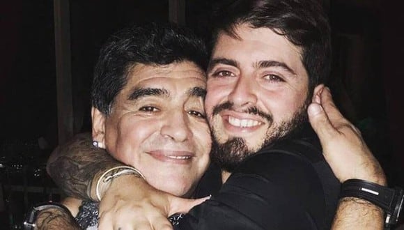 Diego Maradona Junior y su padre. (Foto: Instagram)