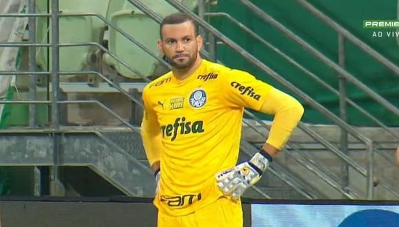 Weverton estuvo presente en la derrota de Palmeiras ante Coritiba por el Brasileirao.