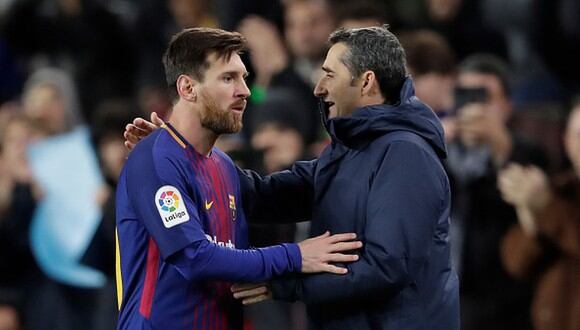 Lionel Messi y Valverde no ganaron la Champions League juntos en Barcelona. (Foto: Getty Images)
