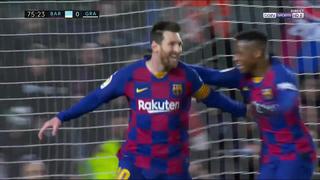Con gol de Lionel Messi, Barcelona derrotó a Granada en el debut de Quique Setién como DT blaugrana