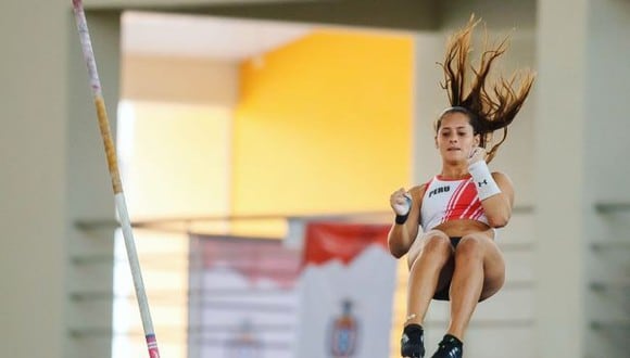 Nicole Hein, la gimnasta que busca la clasificación a Tokio 2020 en salto con garrocha. (Foto: Oscar Muñoz)