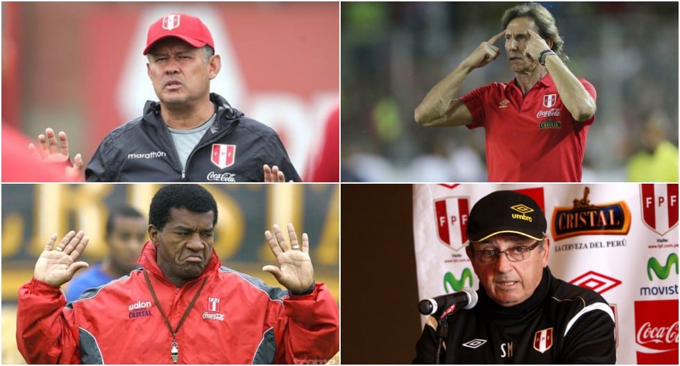 Los directores técnicos de la Selección Peruana en los últimos años (Foto: GEC)