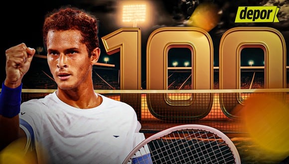 Juan Pablo Varillas lleva 45 semanas en el top 100 del ranking ATP. (Diseño: Depor)