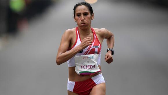 Gladys Tejeda consigue récord sudamericano. (Foto: AFP)