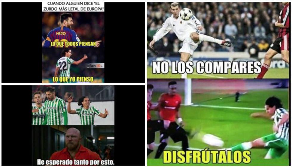 Los mejores memes tras el primer gol de Diego Lainez en Real Betis. (Foto: Facebook)