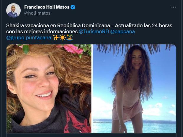 El cónsul dominicana aseveró que es cierto que Shakira fue a su país (Foto: Francisco Holi Matos / Twitter)