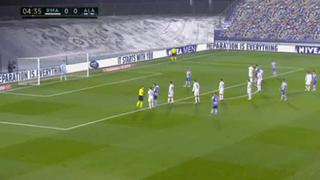 ¡Baldazo de agua fría! Lucas Pérez anota el 1-0 para el Alavés vs. Real Madrid [VIDEO]