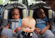 ¿'Un jefe en pañales’ en la vida real? El video viral de un bebé escapando de una silla de auto