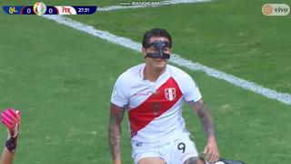 El disparo pasó muy cerca: Gianluca Lapadula falló frente a Vargas el 1-0 de Perú vs. Colombia [VIDEO]