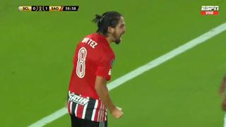 Sin despeinarse: el gol de Benítez para el 2-0 en el Sporting Cristal vs. Sao Paulo [VIDEO]