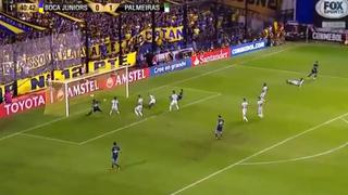 ¡No se puede creer! La insólita chance de gol que falló Ábila debajo del arco ante Palmeiras [VIDEO]
