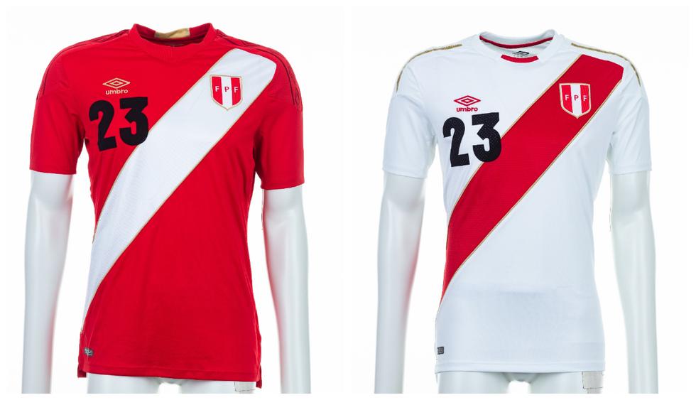 Las camisetas oficiales de Perú en Rusia 2018 (Foto: FIFA)