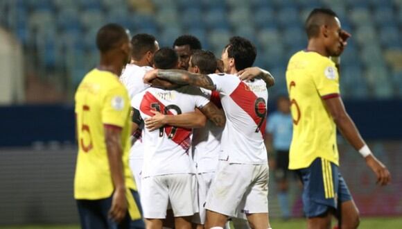 Perú ganó 2-1 a Colombia en la Copa América 2021. (Foto: Jesus Saucedo / @photo.gec)