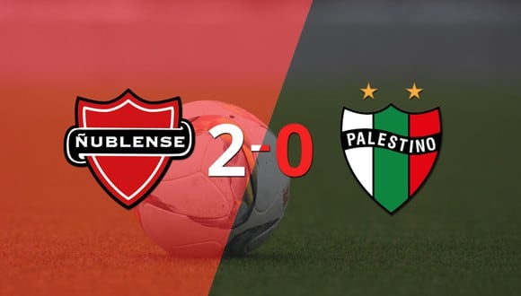 Ñublense le ganó con claridad a Palestino por 2 a 0