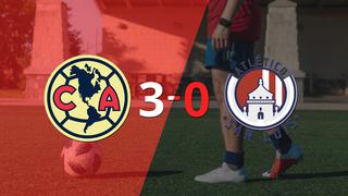 Club América golea 3-0 como local a Atl. de San Luis