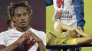 André Carrillo lamentó la fuerte lesión de Santiago Arias en el duelo entre Colombia y Venezuela 