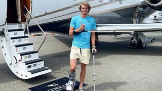 Zverev se refirió al estado de su lesión: “Parece que me he desgarrado varios ligamentos”